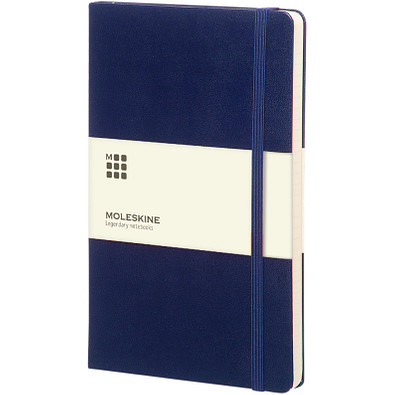 MOLESKINE® Notizbuch Classic Hardcover L, liniert, prussian blue