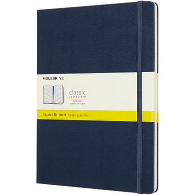 MOLESKINE® Notizbuch Classic Hardcover XL, kariert, saphir MOLESKINE® Notizbuch Classic Hardcover XL, kariert, saphir