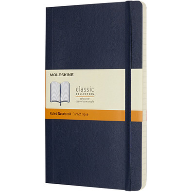 MOLESKINE® Notizbuch Classic Softcover L, liniert, saphir