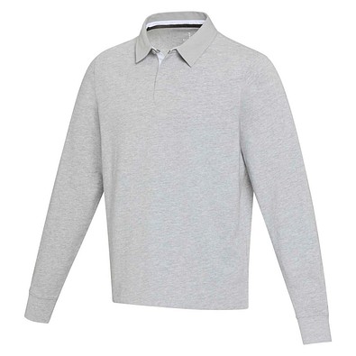 Clyde Rugby Polo Sweatshirt Unisex, heather grau, L