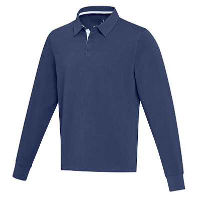Clyde Rugby Polo Sweatshirt Unisex, navy, L
