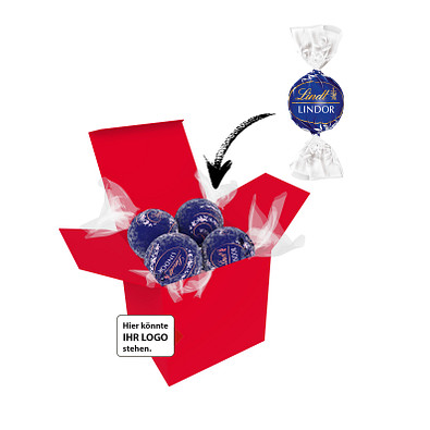 Color Lindor Box - Rot - Feinherb