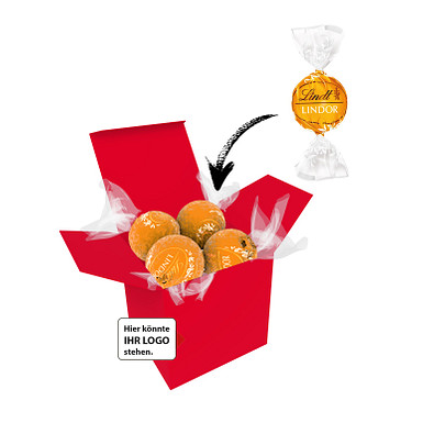 Color Lindor Box - Rot - Karamell
