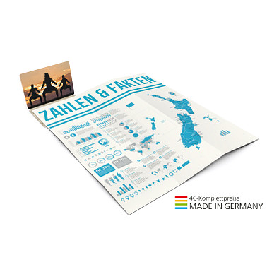 Geiger-Notes Concept-Card Faltplan Large Recycling-Inhaltspapier 30, inkl. Druck