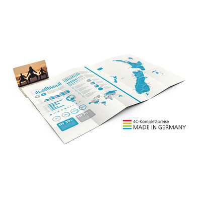 Geiger-Notes Concept-Card Faltplan Small Recycling-Inhaltspapier 50, inkl. Druck