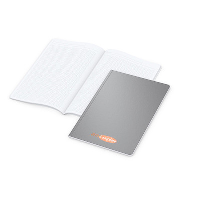 geiger notes Notizbuch Copy-Book White A4 Bestseller, Siebdruck, matt-silber geiger notes Notizbuch Copy-Book White A4 Bestseller, Siebdruck, matt-silber