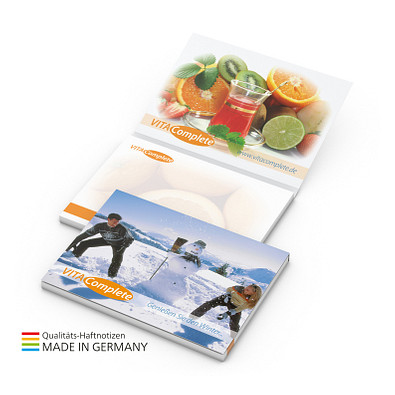 Geiger-Notes Cover Karton Bestseller Haftnotizblock, 100 x 72 mm, inkl. Druck, Softcover matt