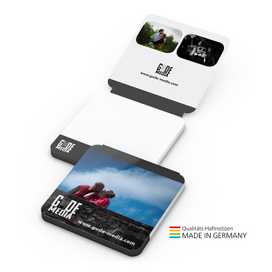 Geiger-Notes Cover Karton Round Bestseller Haftnotizblock, 66 x 66 mm, inkl. Druck, Softcover matt