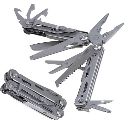 CrisMa 15-teiliges Multitool, silbergrau