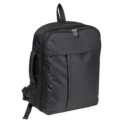 CrisMa Reiserucksack aus RPET, schwarz