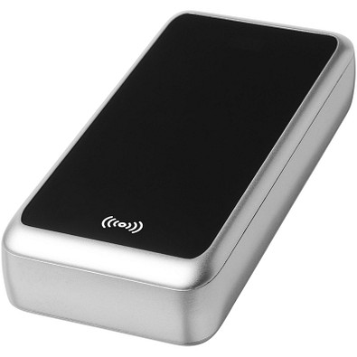 Current Powerbank mit kabelloser Ladefunktion und PD, 20.000 mAh, schwarz Current Powerbank mit kabelloser Ladefunktion und PD, 20.000 mAh, schwarz