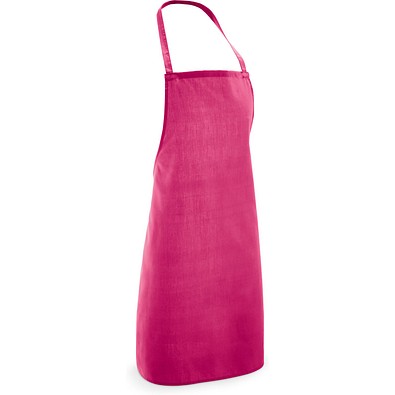CURRY. Schürze aus Baumwolle und Polyester (180 g/m²), Rosa