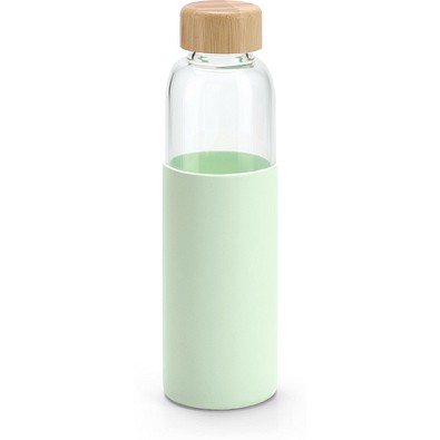 DAKAR. Flasche aus Bambus und Borosilikatglas 600 ml, Hellgrün