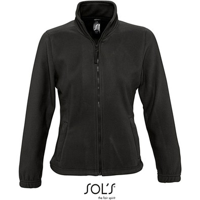 Damen Fleecejacke North, M, Black
