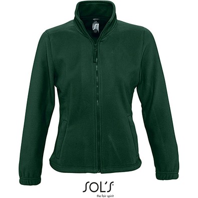 Damen Fleecejacke North, XXL, Fir Green