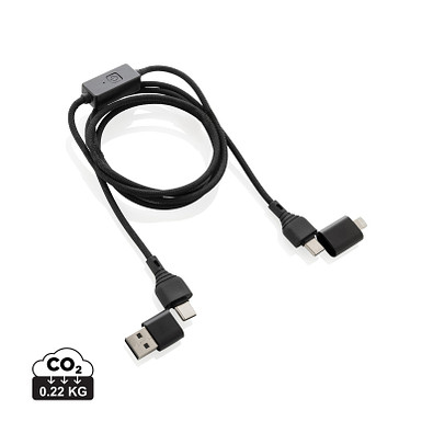 Datalock RCS recyceltes 60W Hacking-Schutzkabel, schwarz