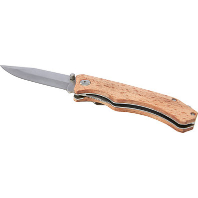 Dave Holz-Klappmesser mit Gürtelclip, holz