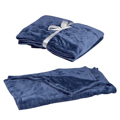 Decke Kaunas,dunkelblau