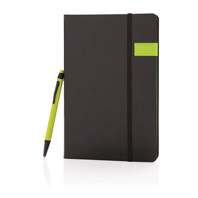 XD COLLECTION Notizbuch mit Stylus 8GB USB Deluxe, limone/schwarz XD COLLECTION Notizbuch mit Stylus 8GB USB Deluxe, limone/schwarz