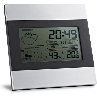 DENE. Großes LCD-Display,, Satinsilber