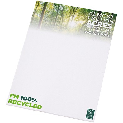 Desk-Mate® A4 recycelter Notizblock, weiss, 50 pages