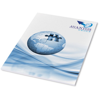 Desk-Mate® A4 Notizblock, Wickelumschlag, 25 Blatt, weiß