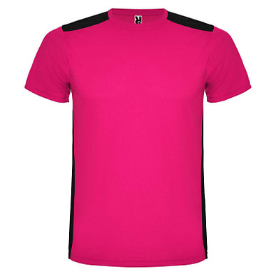 Detroit T-Shirt Unisex, fuchsia / schwarz, 2XL