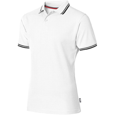 Slazenger™ Herren Poloshirt mit weißem Rand Deuce, weiß, L Slazenger™ Herren Poloshirt mit weißem Rand Deuce, weiß, L