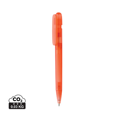 Devin transparenter Stift aus GRS zertifiziertem rABS, rot