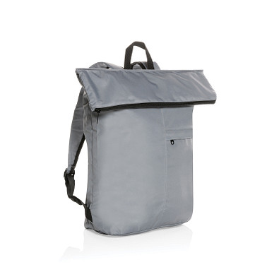 Dillon AWARE™ RPET faltbarer Lightweight-Rucksack, grau