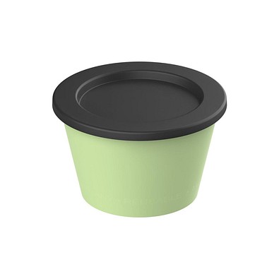 Dipbecher ToGoPlus, 100 ml, geselliges grün/schwarz