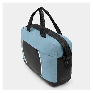 Dokumententasche PI,hellblau, schwarz