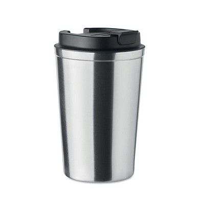 Doppelwandiger Becher 350ml BRACE, Mattsilber