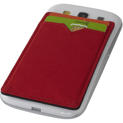 Dual Pocket RFID Telefon Kartenetui, rot Dual Pocket RFID Telefon Kartenetui, rot