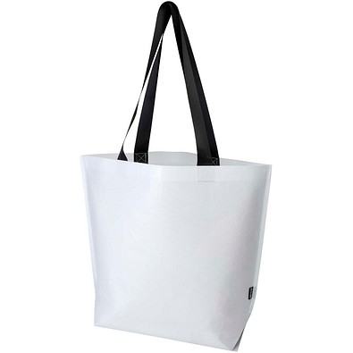 Duo GRS recycelte doppellaminierte Tragetasche Oversize 30L, weiss