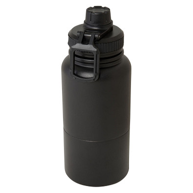 Dupeca 840 ml RCS-zertifizierte Isolierflasche aus Edelstahl, schwarz
