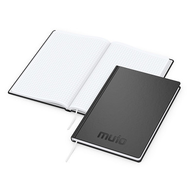 Geiger-Notes Easy-Book Basic Bestseller A5, inkl. Prägung in schwarz-glänzend, schwarz