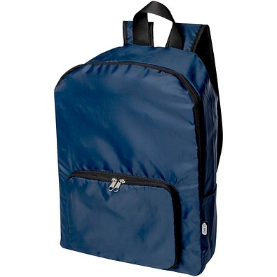 EcoFold faltbarer RPET Rucksack 15 L, navy