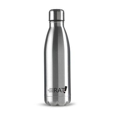 Edelstahl-Trinkflasche Design, 500 ml, silber Edelstahl-Trinkflasche Design, 500 ml, silber