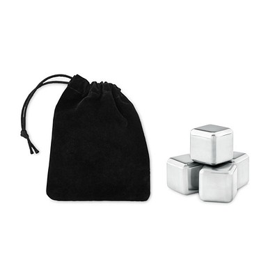 Edelstahl Eiswürfel ICY, Schwarz