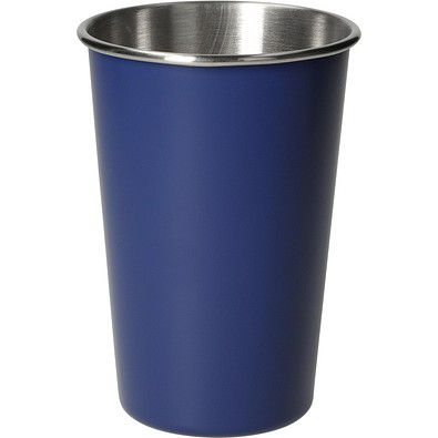 Edelstahlbecher Metallo, 500 ml, blau