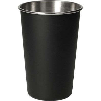 Edelstahlbecher Metallo, 500 ml, schwarz