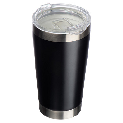 Edelstahlbecher mit Keramikbeschichtung im Inneren , schwarz