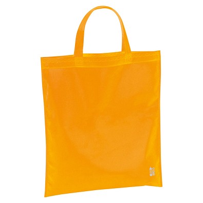 Einkaufstasche aus recyceltem Non Woven , orange