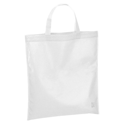 Einkaufstasche aus recyceltem Non Woven , weiß