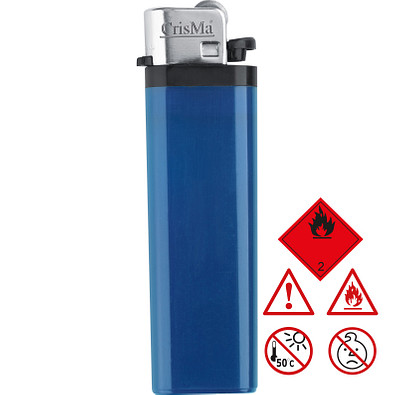 Einweg-Reibrad-Feuerzeug, blau Einweg-Reibrad-Feuerzeug, blau