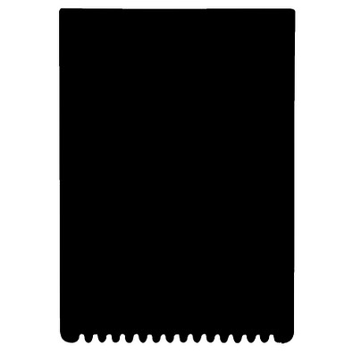 Eiskratzer Rechteck, schwarz