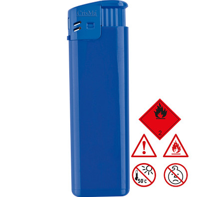 Elektronik-Feuerzeug, nachfüllbar, blau Elektronik-Feuerzeug, nachfüllbar, blau
