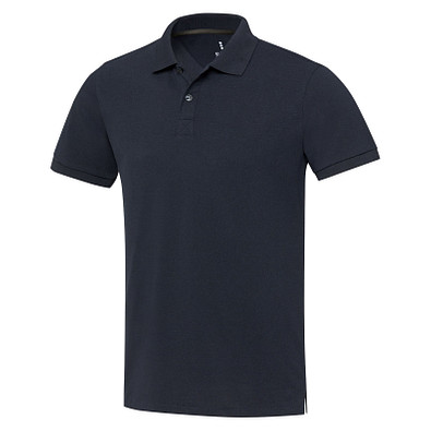 Emerald Polo Unisex aus recyceltem Material, navy, L