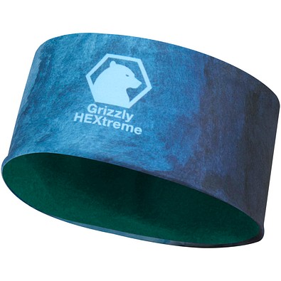 Emma Sublimation-Stirnband aus RPET mit Fleece, waldgrün